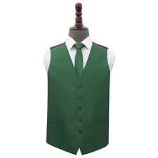 Mens Waistcoat & Tie Set Plain