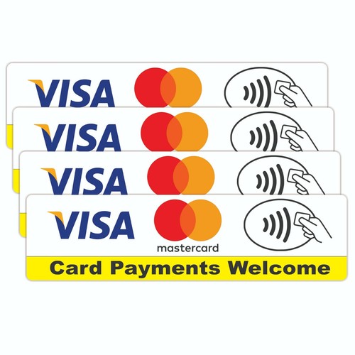 Card payment sticker visa - card,