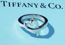 Tiffany & Co Sterling Silver Solid Ring Paloma Picasso Loving Heart Ring £355