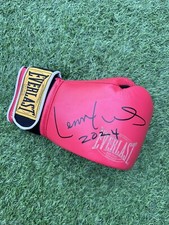 Lennox LEWIS Signed RED Everlast Boxing Glove PROOF/COA!