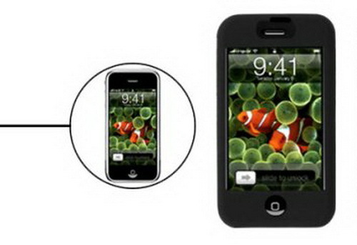 Black soft silicone skin case - soft,