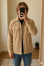 Beige 100% Cotton Corduroy