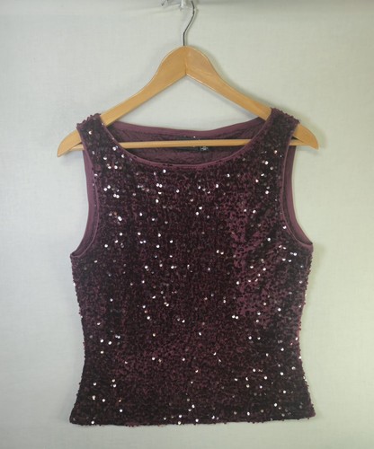 Pieces sequin top women size - top, women's