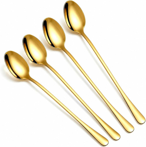 Gold latte spoons - gold,