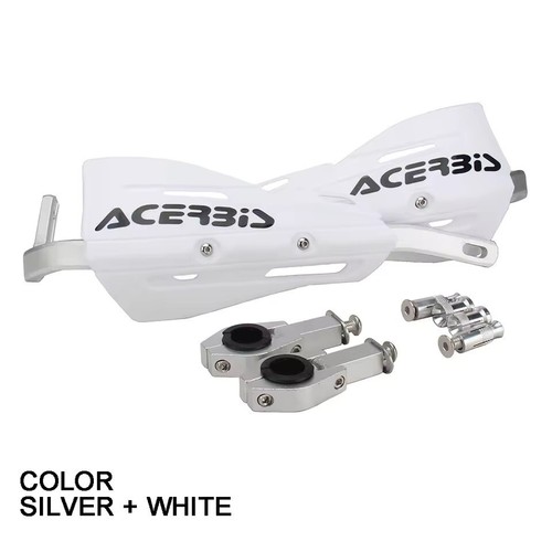 White handlebar bar guards - white,