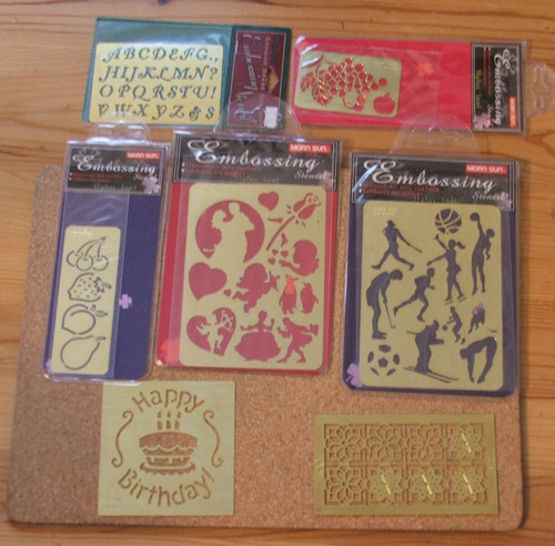 Brass embossing stencils - brass,