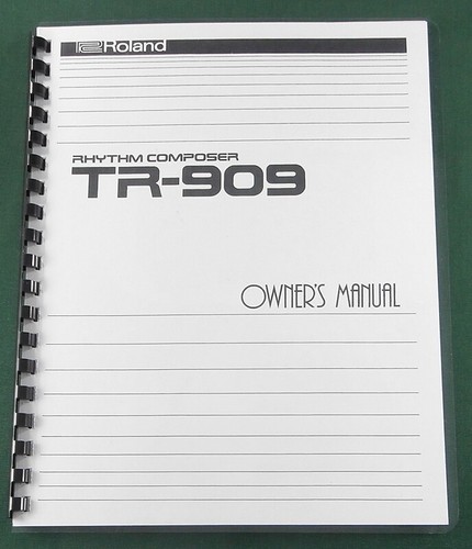 Roland 909 owner manual - tr-909,