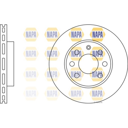 Brake discs vented for opel - brake,