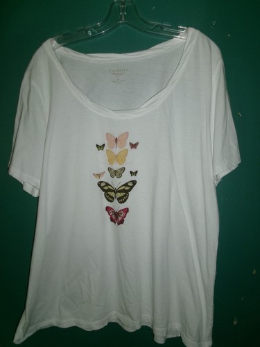 Talbots white pima cotton top