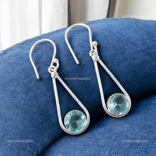 Round Natural Sky Blue Topaz