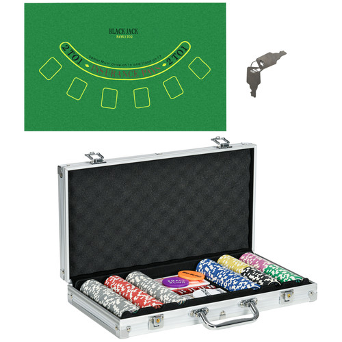 300 piece poker chips set - 300-piece,
