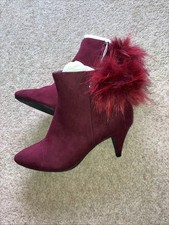 Women’s Red Shade Boots Size 4 From Asda George Brand New RRP £20.00