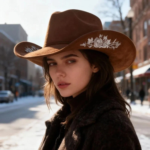 Women embroidered cowboy - women's,