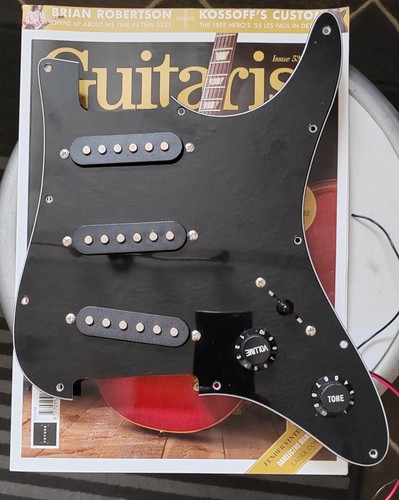 Black ply pickguard - ply, loaded