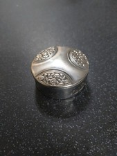 A Vintage Silver Plated Pill