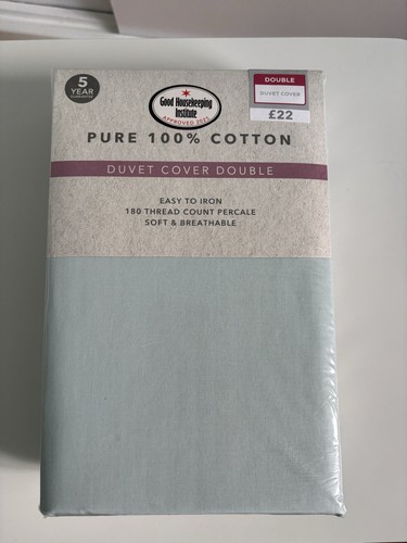 Duck egg blue double duvet - duck,