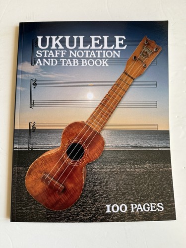 Blank ukulele staff notation - staff,