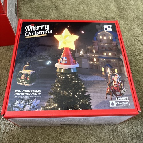 Rotating christmas tree - tree, topper
