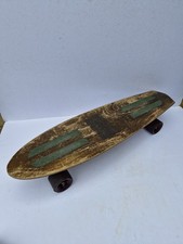 1970s Vintage Wooden Skateboard Surfboard Style Sure Grip Trucks