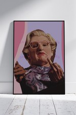 mrs doubtfire A4 wall art