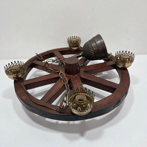 Vtg wagon wheel light - ,