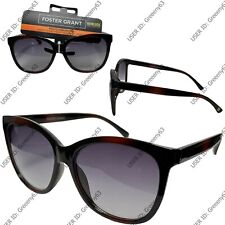 Foster Grant Ladies Cat Eye Grey Tortoiseshell Designer Sunglasses UVA-UVB #714