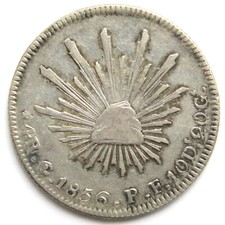 [R2949] 4 Real 1856, Mexico