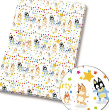 Polycotton Fabric Bluey Bingo