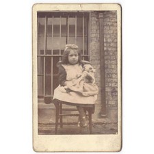 CDV Victorian Child with Toy