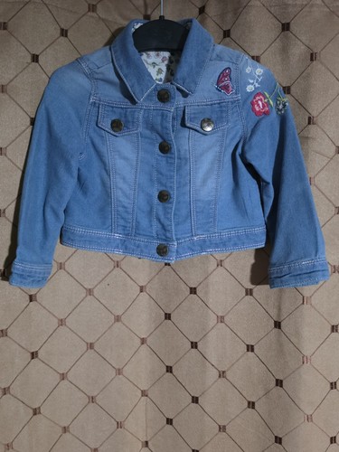 Nutmeg girls embroidered denim - nutmeg,