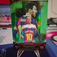 Topps Now Lamine Yamal Lionel Messi /99 Barcelona - The Legacy Lives On