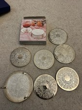 Silver Plate Coaster Set