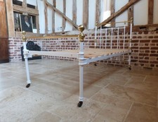 Victorian white brass & iron