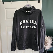 ADIDAS Mens Nevada Basketball Hoodie L Cotton Casual Sportswear