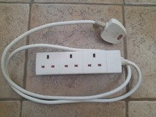 IKEA 3 Gang Way Socket Extension Lead 1.5 Meter Cable Lead 13Amp 250V 