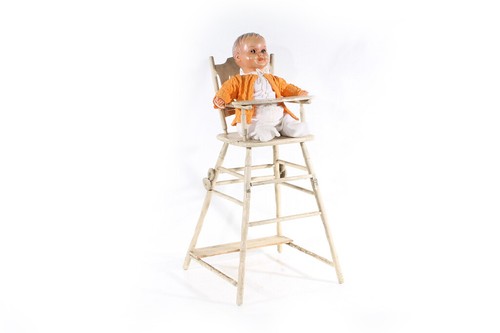 Old children high chair - old, children's