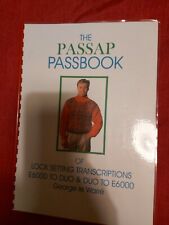 The Passap Pass Book Of Lock Setting Transcriptions E6000 To Duo +Duo To E6000