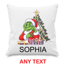 Personalised Grinch Cushion