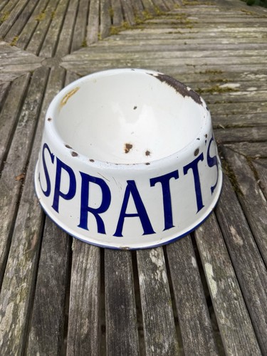 Spratts enamel dog bowl - spratts,