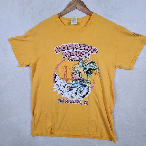 Vintage rat bike shirt - rat, on