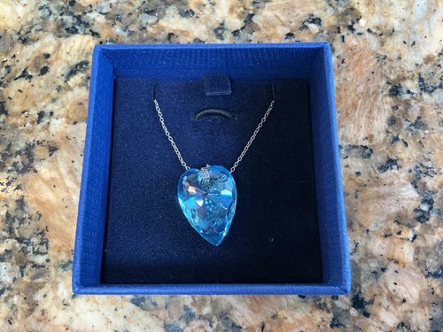 Genuine signed swarovski blue - signed,