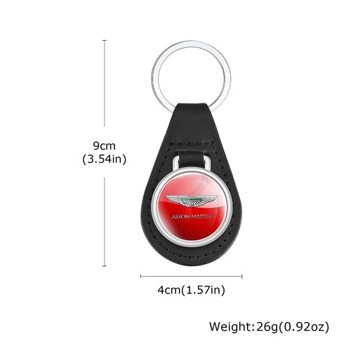 Aston martin leather keychain - aston,