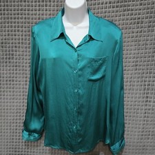 VTG Silk JewelTone Buttonup