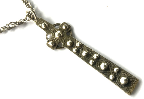 Vintage large silver cross - vintage,