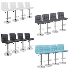 Set of 4 Adjustable Bar Stools