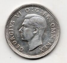 1937 Silver Three Pence of