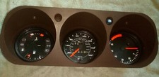 PORSCHE 924 INSTRUMENT CLUSTER CLOCKS SPEEDO TACHO VDO GAUGES BROWN - EXCELLENT 