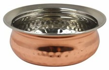 Authentic Hammered Indian 5"/ 13cm Copper Curry Balti Dish / Handi Pot 