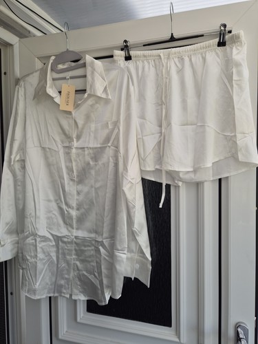 Ladies piece satin pyjama - piece,