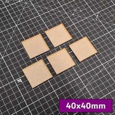 40mm Square MDF Bases 3mm